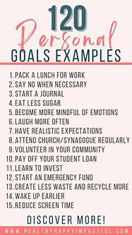 Image result for Good Goal Ideas