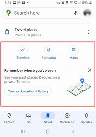 Image result for Google Maps Timeline Android