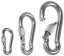 Image result for 6 Inch Stainless Steel Carabiner