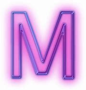 Image result for Neon Letter M