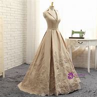 Image result for Champagne Prom Dresses Vline Lace