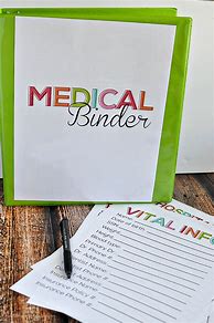Image result for How to Make a Medical Binder