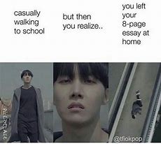 Image result for BTS Relatable Memes About School