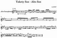 Image result for Yakety Sax Alto Saxophone Sheet Music