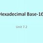 Image result for Hexadecimal Base 16 Table