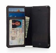 Image result for Leather iPhone 5S Wallet Case