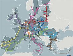 Image result for West Europe Train Map