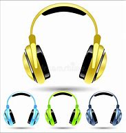 Image result for Gold Headphones 2D Cartoon