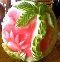 Image result for Fruit Carving Watermelon