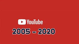 Image result for YouTube 2005 to 2020
