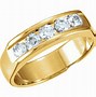 Image result for Men's Wedding Rings Yellow Gold