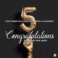 Image result for 5 Years Work Anniversary Wishes
