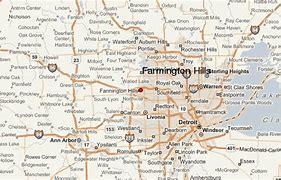 Image result for Farmington Hills Michigan Map