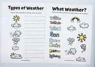 Image result for Preschool Weather Worksheets