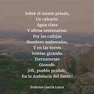 Image result for Poemas De Federico Garcia Lorca