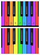Image result for Colorful Piano Keyboard