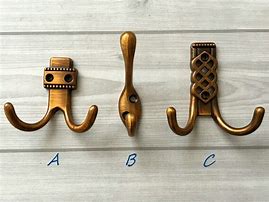 Image result for Decorative Brass Hooks