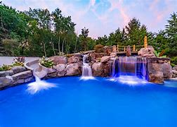 Image result for Expensive Swimming Pool with Waterfall