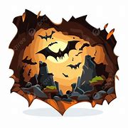 Image result for Cartoon Hanging Bats in a Bat Cave