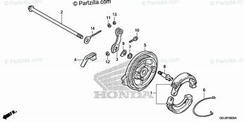 Image result for Honda CRF110 Rear Brake Parts Diagram