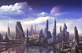Image result for Futuristic City Concept Art Minecraft