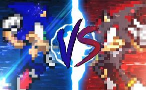 Image result for Sonic vs Shadow Sprite
