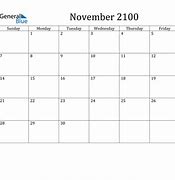 Image result for November 2100 Calendar