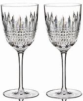 Image result for Diamond Cut Wine Glasses
