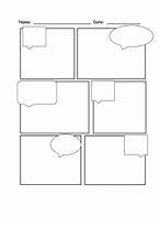 Image result for Blank Comic Strip Template 6 Boxes