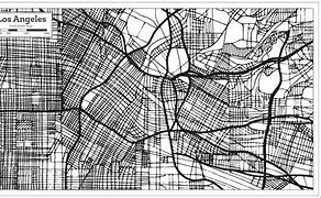 Image result for Los Angeles Map Black and White