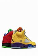 Image result for Red and Yellow Jordan 5s
