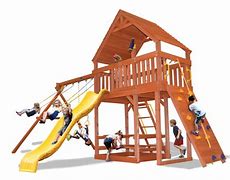 Image result for Heavy Duty Wooden Swing Set
