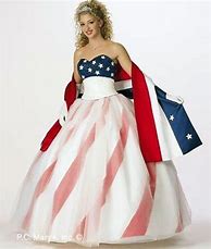 Image result for American Flag Prom Dresses