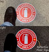 Image result for Fire Extinguisher Marking On Floor