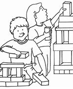 Image result for Toy Blocks Clip Art Black and White