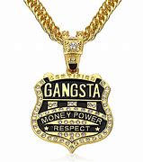 Image result for Gold Chain with Gang Sign