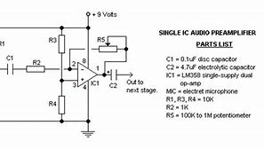 Image result for LM358 Piezo Pre Amp