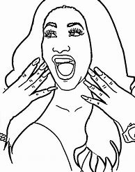 Image result for Coloring Pages of Cardi B