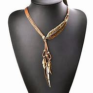 Image result for Rope Necklace with Feather