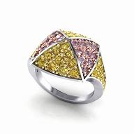 Image result for Yellow and Pink Diamond Ring