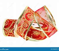 Image result for Red and Gold Christmas Ribbon