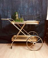 Image result for Vintage Bar Carts On Wheels
