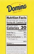 Image result for Domino Sugar Nutrition Label