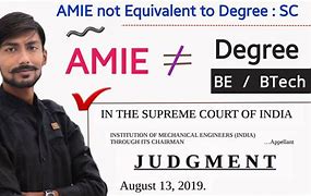 Image result for Amie Degree Certificate