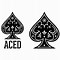 Image result for Black Ace of Spades Card
