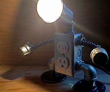 Image result for Robot Lamp Light Bulb On Top