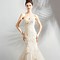 Image result for Champagne Mermaid Wedding Dresses