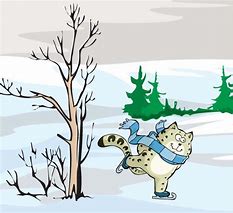 Image result for Winter Cat Clip Art