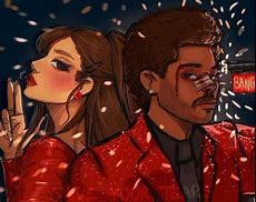 Image result for The Weeknd and Ariana Grande Silhouette