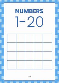 Image result for Blank Number Chart 1 20